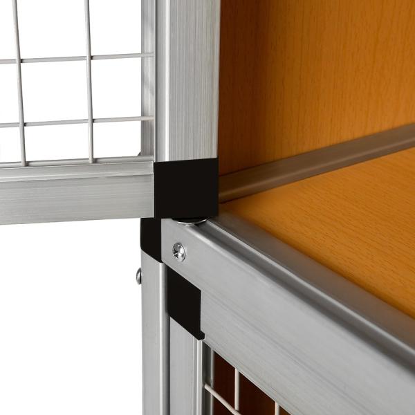 Outdoor 263×74×117cm 48kgs Aluminum Laying Hens Coop