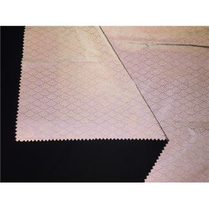 Abrasion Resistant Garment Leather Fabric Printed With Auspicious Clouds