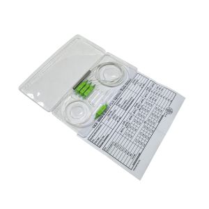 1x3 Fiber Optical PLC Splitter Singlemode G657A SC APC Connector 1260 - 1650 Nm