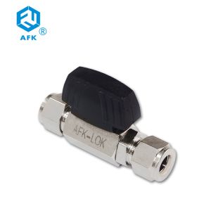 Stainless Steel Two Piece Ferrule Ball Valve AFK Threaded