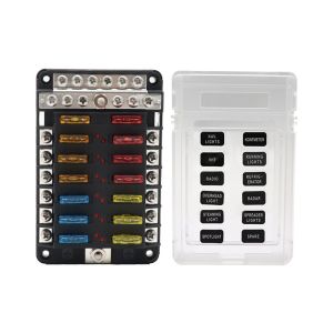 China Belt Negative Polar Flow Stream Row 14 Road Fuse Box With LED Indicator 100A on sale China Belt Negative Polar Flow Stream Row 14 Road Fuse Box With LED Indicator 100A on sale