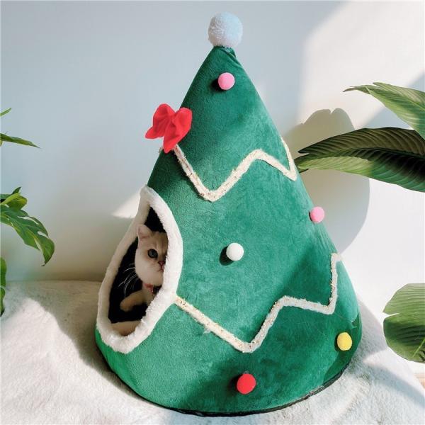 christmas tree dog bed