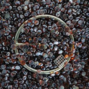 Quality 1KG Fire Bowl Glass Beads ISO9001 Reflective Fire Glass Diamonds for sale