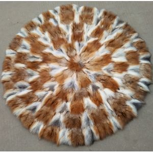Imitation Sheepskin Cushion Pads For Seat Round Dyed