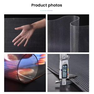 Sleek LED Transparent Film Screen High Transparency 85% 5000nits Brightness