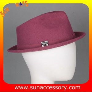 T9641161 Sun Accessory customized fashion winner 100% wool felt fedora hats,