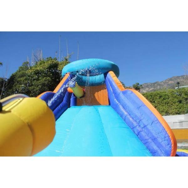 Home Outdoor Small Inflatable Water Slide Equipment Battle Ridge For Kids