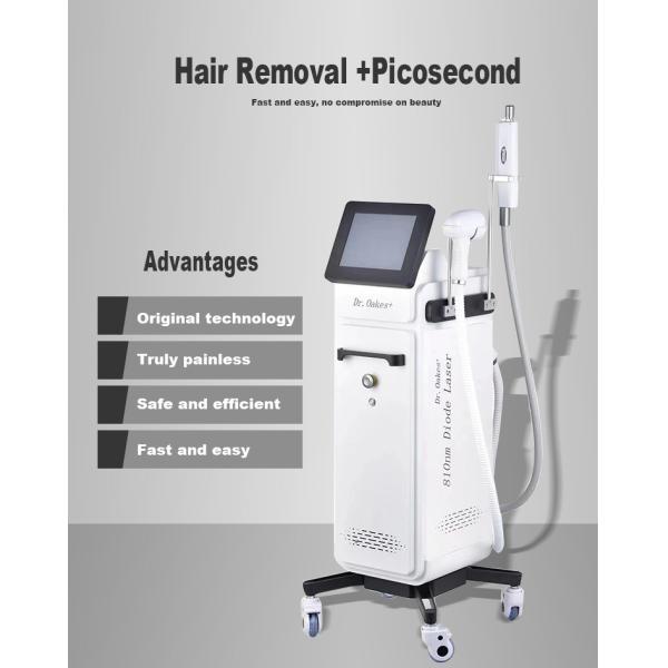 810 Pigment Removal Machine , Portable 2 In 1 IPL Beauty Laser Tattoo Removal Machine