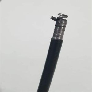 7mm Rubber Double Spiral Cable Outer Casing Steel Plastic Material