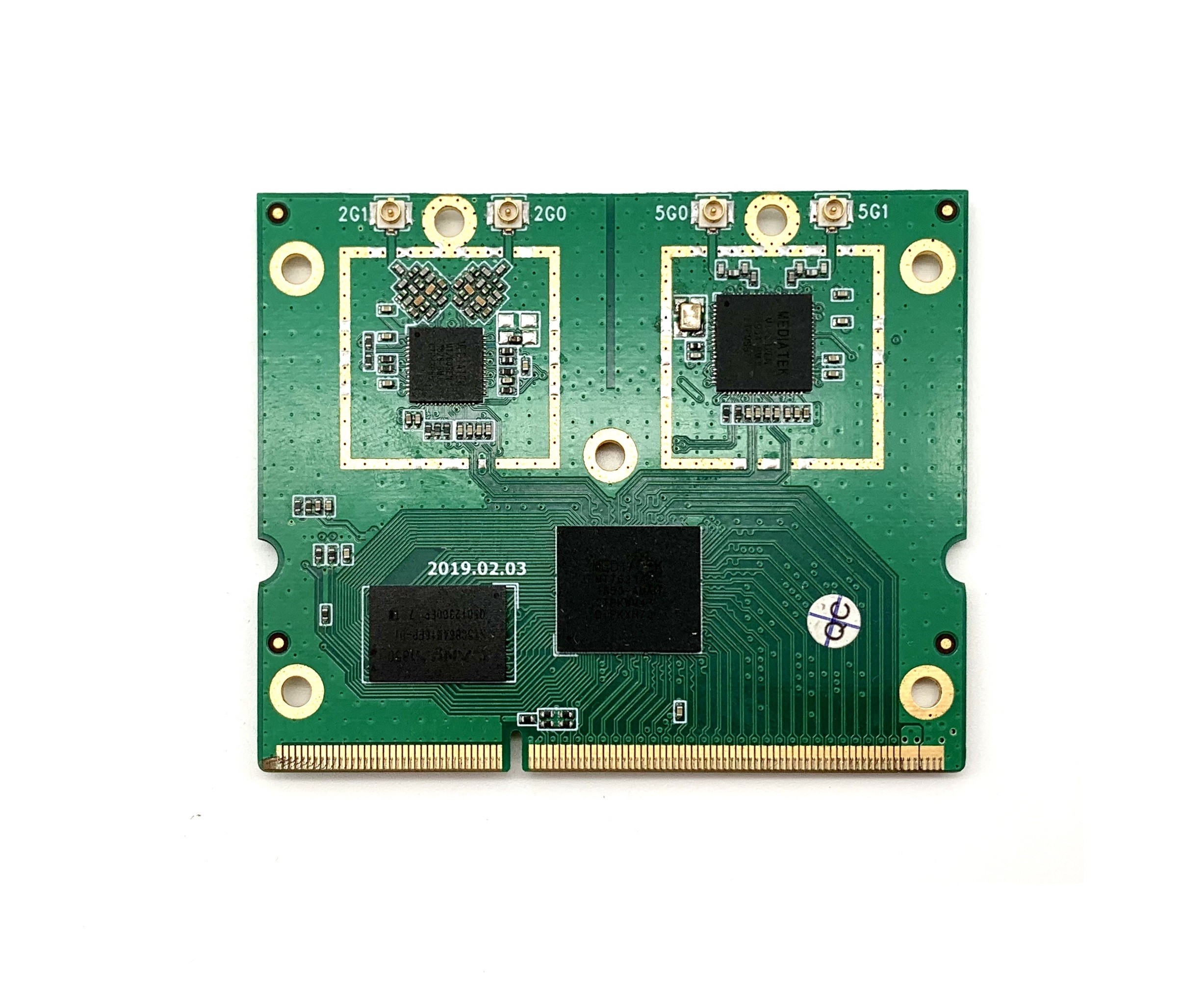 2.4G / 5G Embedded Ethernet Modules , DC 5V - 15V Gigabit Wifi Router Module