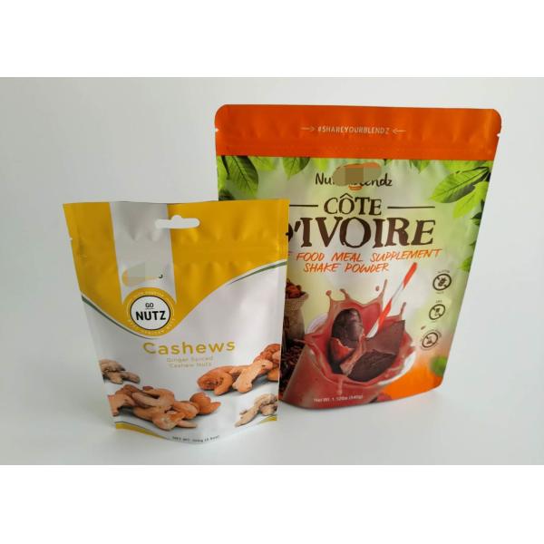 Buy Organic Chia Seeds Snack Cookies Food Packaging Bag Gravure Printing With Zipper at wholesale prices