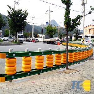Custom Color Metal 2 Bending Highway Roller Barrier For Road Safety
