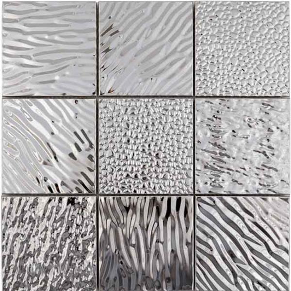 Buy Stainless Steel Metal Mosaic For Backsplash Pop Art Relaxing Style at wholesale prices