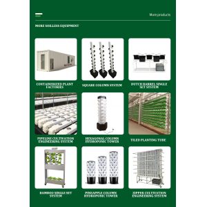 30L 8 Layers 80 Holes Large ABS Vertical Plant Tower Hydroponics System Eco