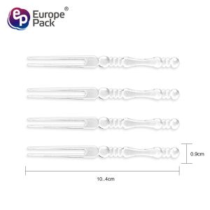 Eco-friendly food grade disposable ps plastic fruits fork