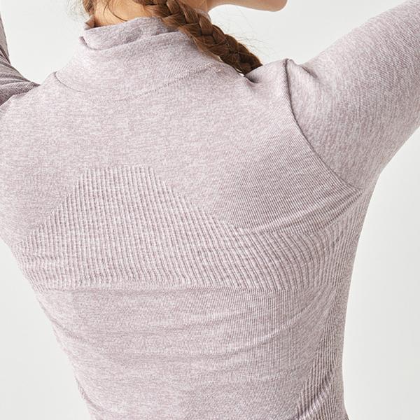 Customized Logo Nylon Cotton Women Sports Clothes Stand Collar Full Zip Yoga Jacket