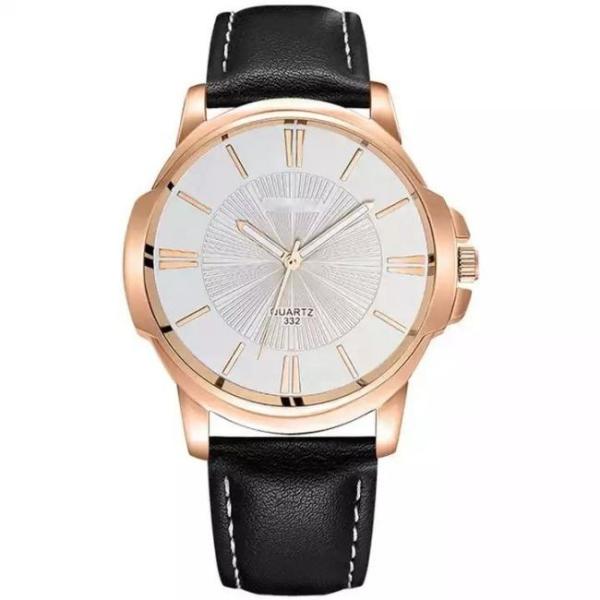 Buy ROHS Leather Strap Watches 20mm 3atm Water Resistant Quartz at wholesale prices