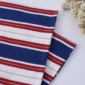 Plain Soft And Linen Cotton Striped Material Fabric For Polo Shirt