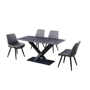 Marble Stone Slab Fashionable Slate Dining Table