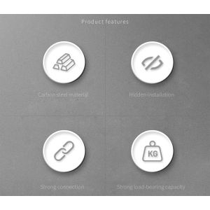 36mm Steel Minifix Spreading Bolts With Dowel, Furniture Connector for flat