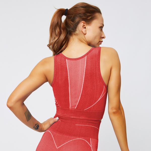 Breathable yoga vests running underwear seamless back shock-proof pull-together