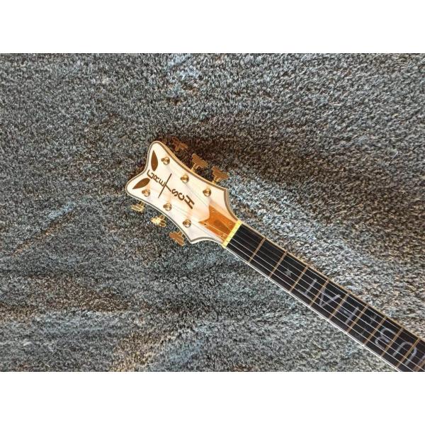 Custom Inlay Design White Gretsc Falcon 6120 Semi Hollow Jazz Electric Guitar (GT-10)