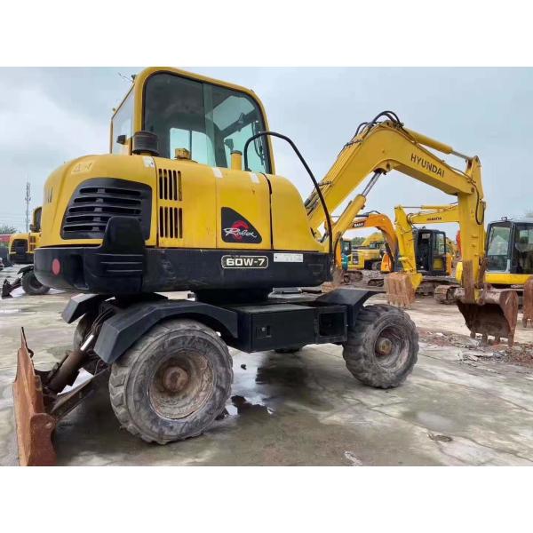 Buy Hard Construction Mini 6T R60W-7 Used Hyundai Excavator at wholesale prices