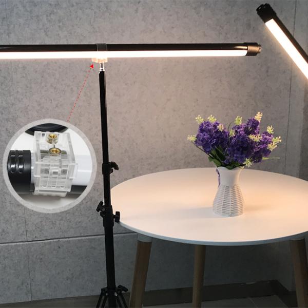 DMX Control Warm White LED Tube Light 4000lux Makeup 4ft Selfie Battery Powered Light Tube