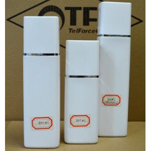 500 ml Pressure square white shampoo cleanser bottles