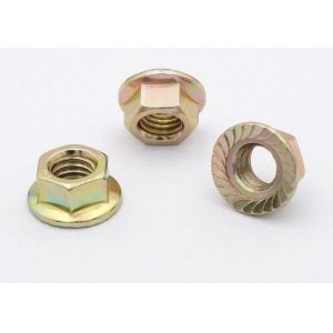 6 Grade Hexagon Lock Nut With Flange And Fine Pitch Thread DIN ISO Standard