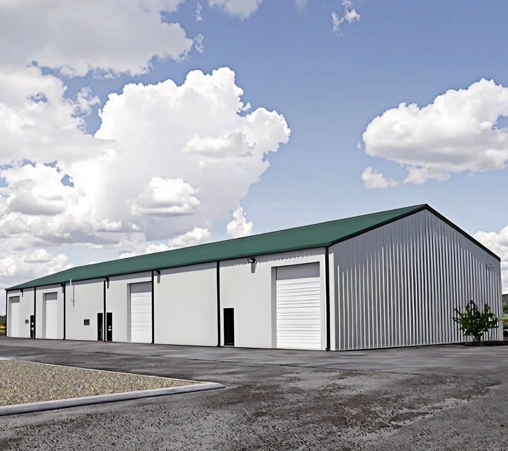 Modern Prefabricated Steel Frame Building For Industrial Warehouse Use