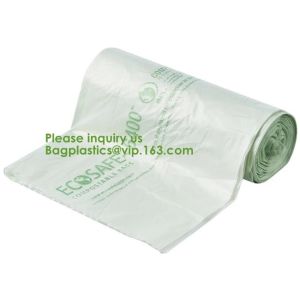 cornstarch made 100% biodegradable compostable custom printed t-shirt plastic