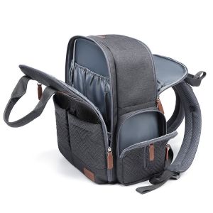 23L Embroidered Large Capacity Diaper Bag Backpack 0.9kg