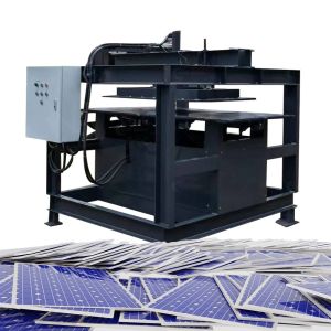 150mm Hydraulic Stroke Length Solar Panel Recycling Machine for Aluminum Alloy