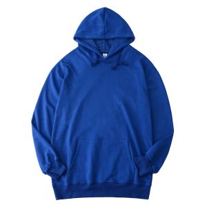 Fleece Cotton Polyester Mens Oversized Pullover Hoodie Ribbon Bottom Multi Color