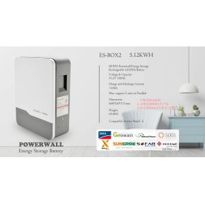 Nominal Voltage 51.2V Wall-Mounted Battery for Solar Energy Storage 5kW 10kW