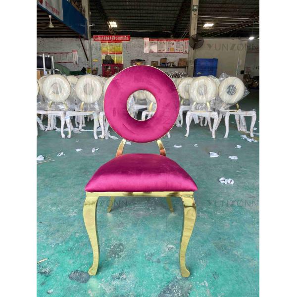Buy Round Back Dining Chairs Special Design Stackable Function Banquet Chairs at wholesale prices