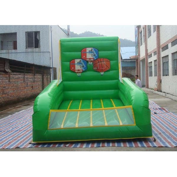 Plato PVC Tarpaulin Inflatable Sports Games / Inflatable Basketball Court For
