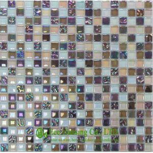 Quality Mixed Color Glass Crystal Mosaic Tile for Residential,Wall &amp;Floor Used Glass Mosaic Tiles for sale