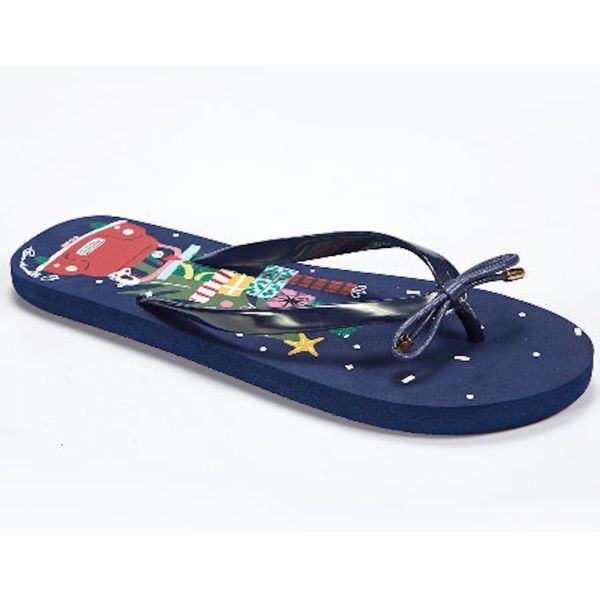 Multiple Color Women's Flip Flops Beach Sandals With Lovely Bow Trimmed Upper