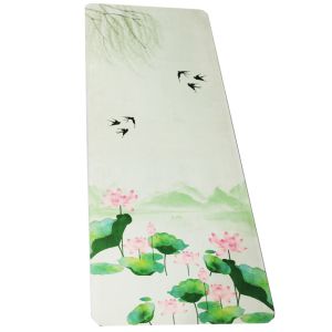 Eco Friendly Minglu Rubber Yoga Mat YM-005 Non Slip Pilates Exercise Mat