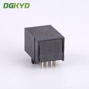 1x1 Side Entry Tab Down RJ45 Connector Female Ethernet Socket For Network Switch