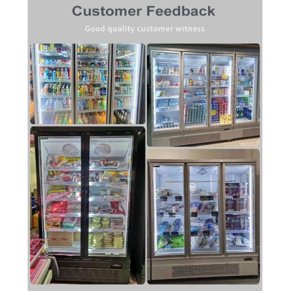 Fan Cooling Glass Door Freezer With Capacity Ranges From 457L To 1545L
