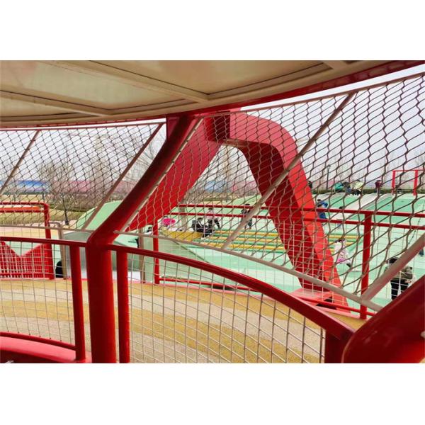 304 316 Guardrail Stainless Steel Knotted Rope Mesh Type Flexible For Safety Nets