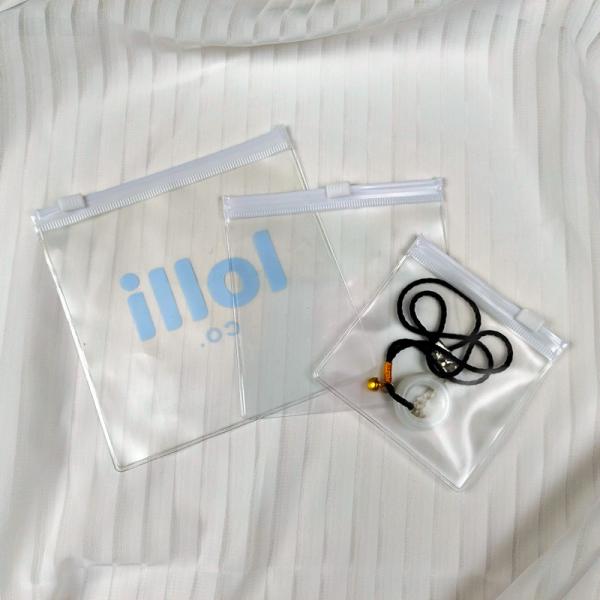 Printed Zipper PVC Bag Biodegradable Tearproof Customized Size