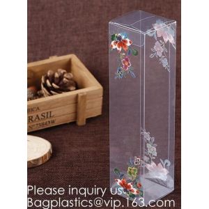 Alternatives to gift box plastic pet box Special creasing PET box Clear window