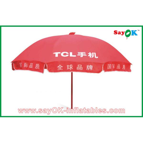 Buy Pop Up Sun Shade Tent Advertising Red Sun Umbrella at wholesale prices