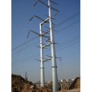Structure Steel Lattice Transmission Tower , Electrical Transmission Tower