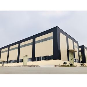 Industrial Steel Structure Warehouse Construction , Prefab Metal Warehouse