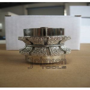 Full Bullnose Vacuum Brazed Diamond Tools Hight Efficiency No.20